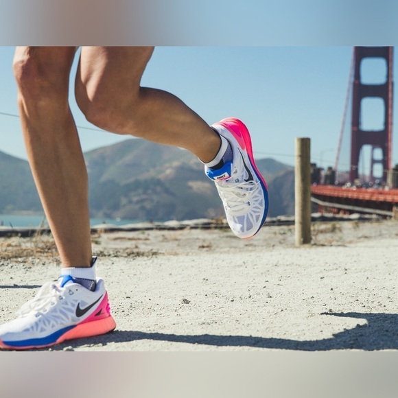 Nike “White Hyper Pink” LunarGlide Running Shoes 8.5 - Picture 1 of 6